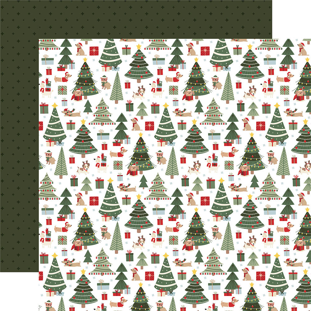 Echo Park Here Comes Santa Paws - Christmas Trees