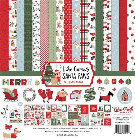 Echo Park Here Comes Santa Paws - Collection Kit