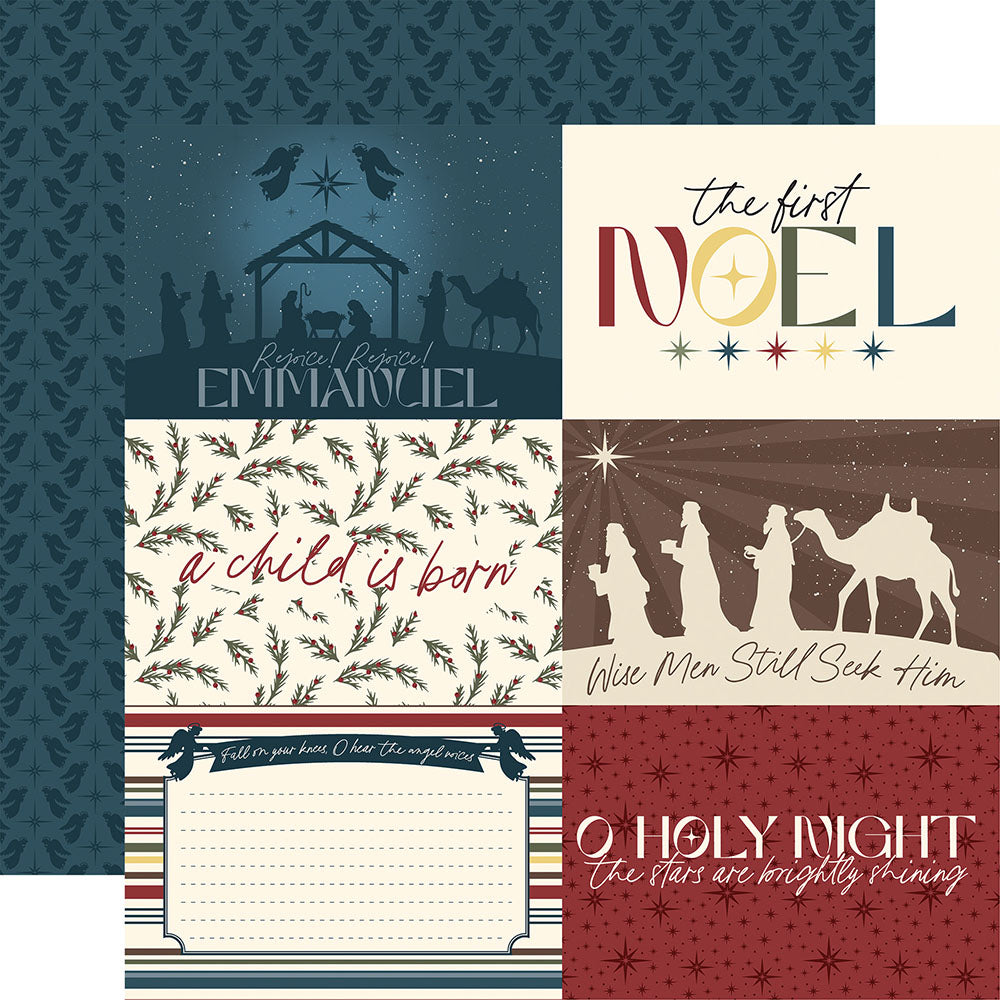 Echo Park Joy To The World - 6x4 Journaling Cards