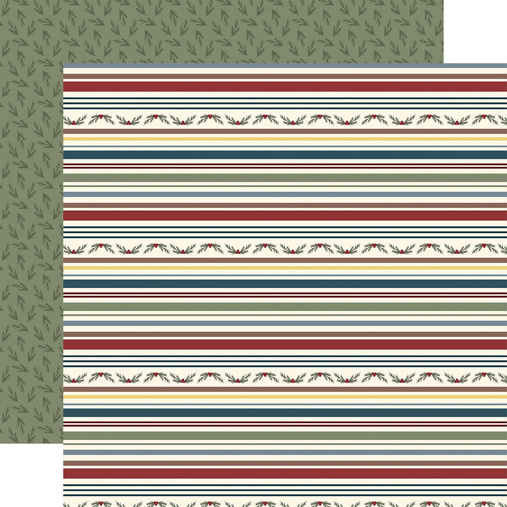 Echo Park Joy To The World - Holly And Stripes