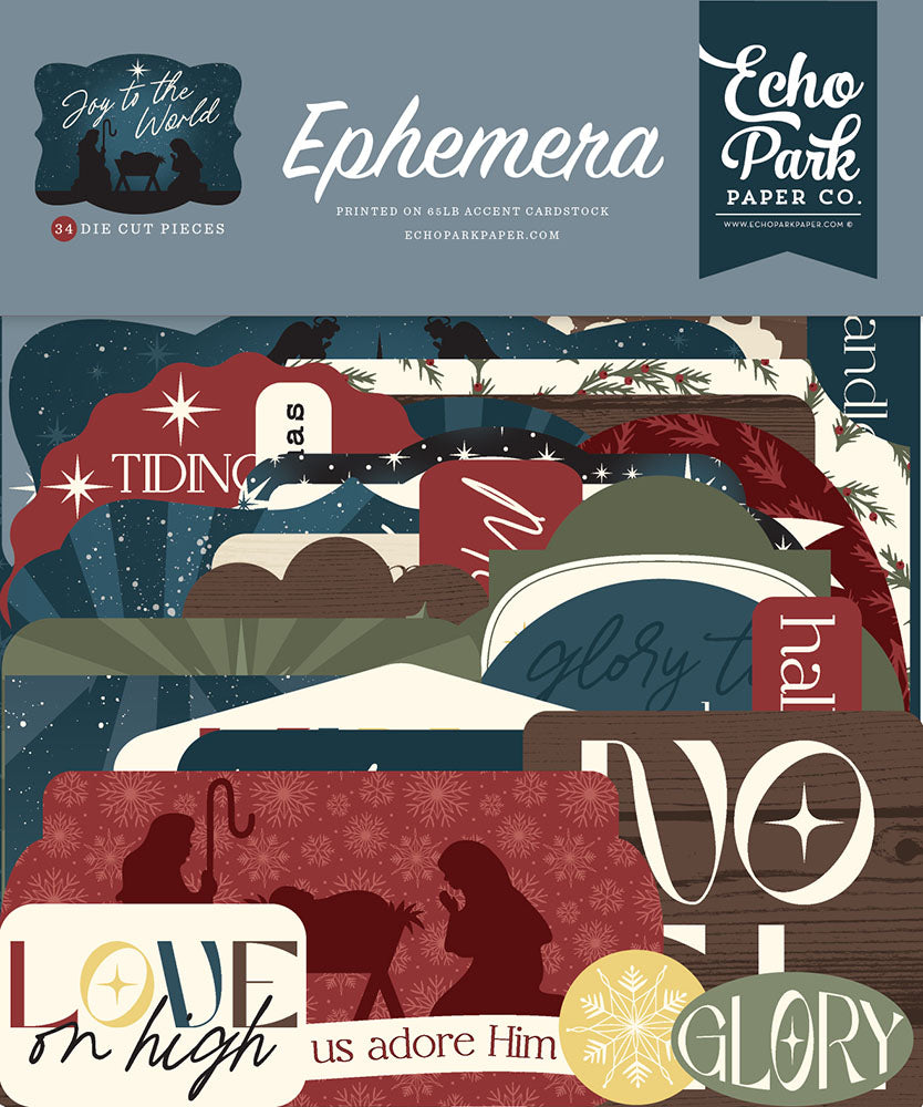 Echo Park Joy To The World - Ephemera Icons