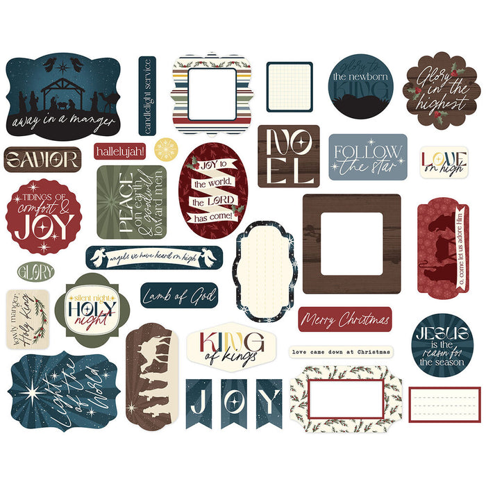 Echo Park Joy To The World - Ephemera Icons