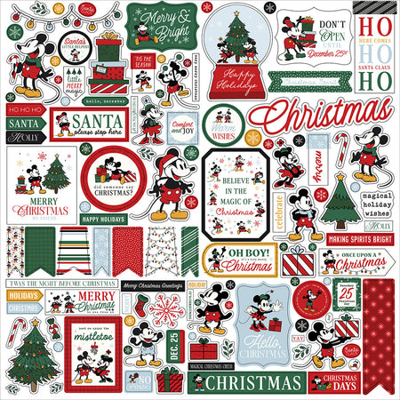 Echo Park Mouse And Me Christmas - Element Stickers