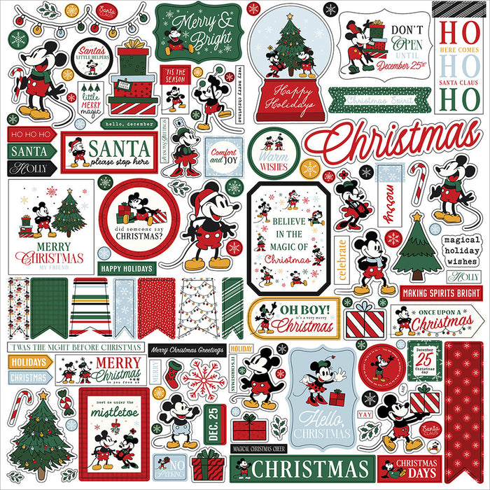 Echo Park Mouse And Me Christmas - Element Stickers
