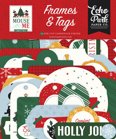 Echo Park Mouse And Me Christmas - Ephemera Frames & Tags