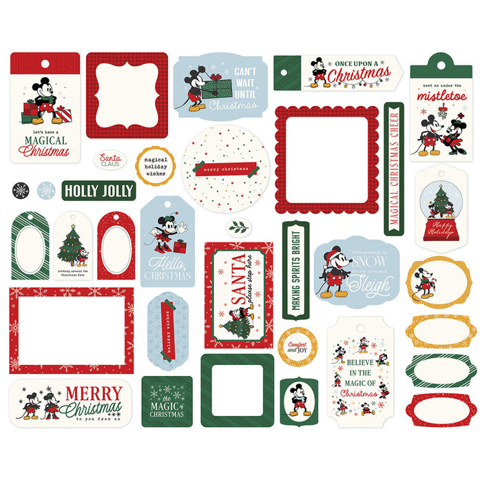Echo Park Mouse And Me Christmas - Ephemera Frames & Tags