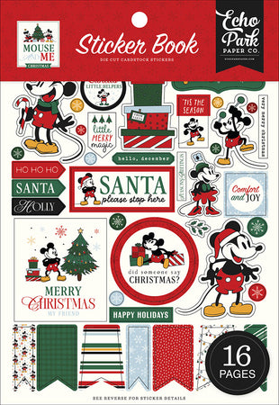 Echo Park Mouse And Me Christmas - Sticker Book