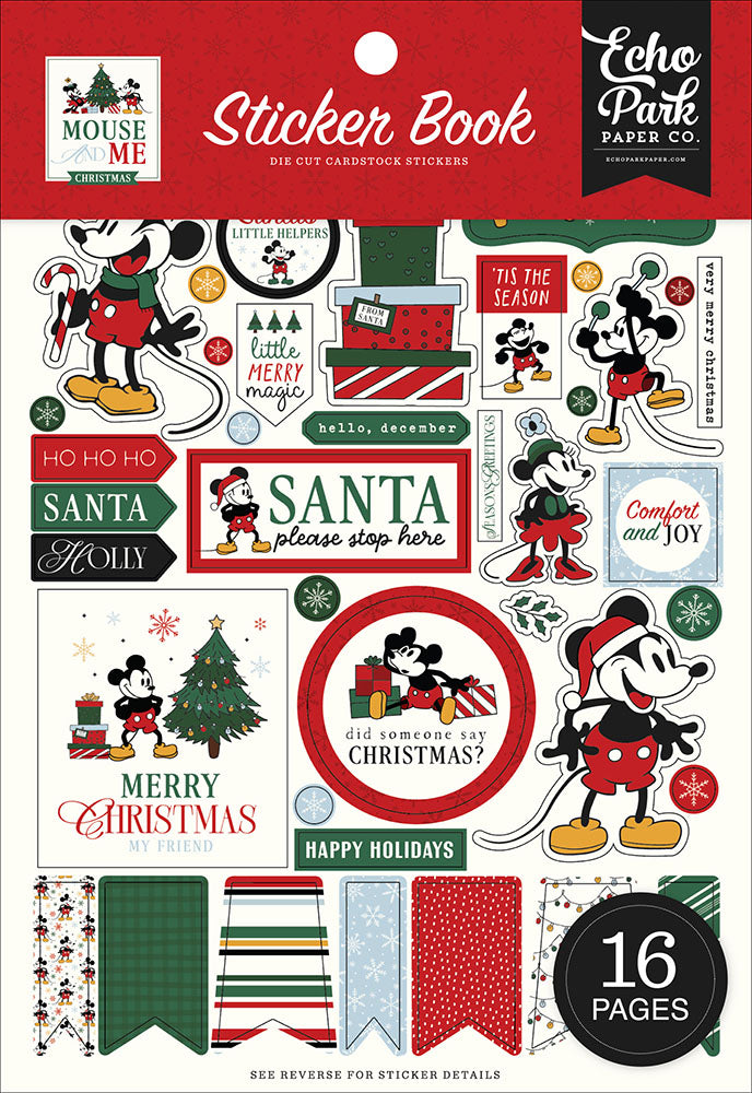 Echo Park Mouse And Me Christmas - Sticker Book