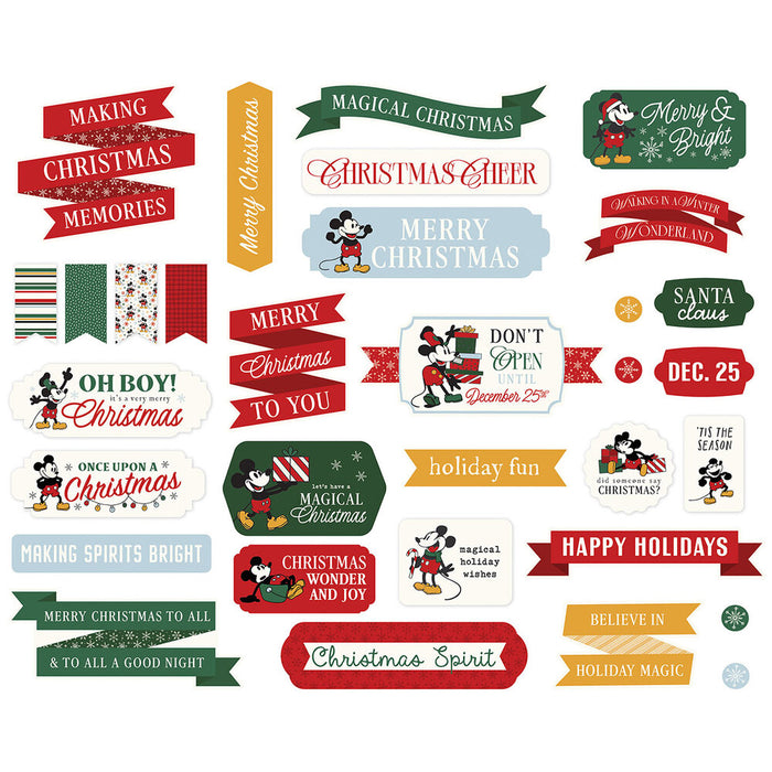 Echo Park Mouse And Me Christmas - Ephemera Titles & Phrases