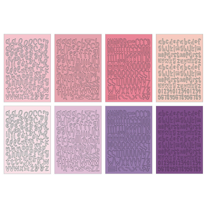 Echo Park Essentials Collection - Pink Alpha Sticker Book