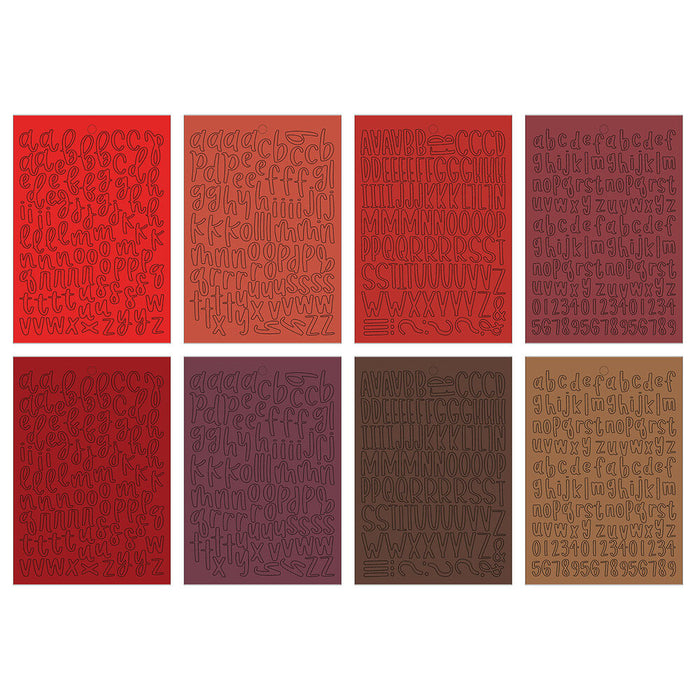 Echo Park Essentials Collection - Red Alpha Sticker Book