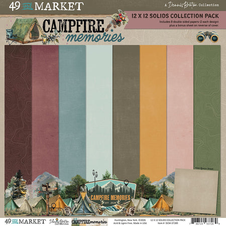 49 & Market Campfire Memories - 12x12 Solids Collection Pack