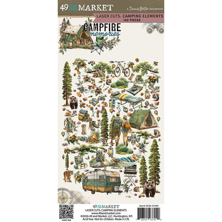 49 & Market Campfire Memories - Laser Cut Camping Elements