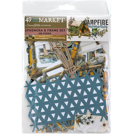 49 & Market Campfire Memories - Die Cut Ephemera & Frame Set