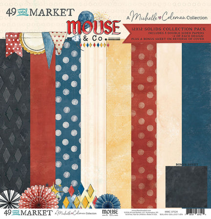 49 & Market Mouse & Co. - 12x12 Solids Collection Pack