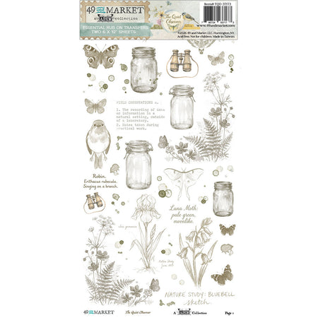 49 & Market The Quiet Observer - Essential Rub On Transfers