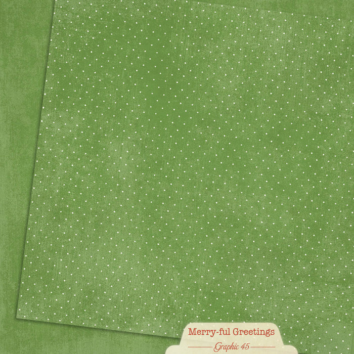 Graphic 45 Merry-Ful Greetings - Pine Green