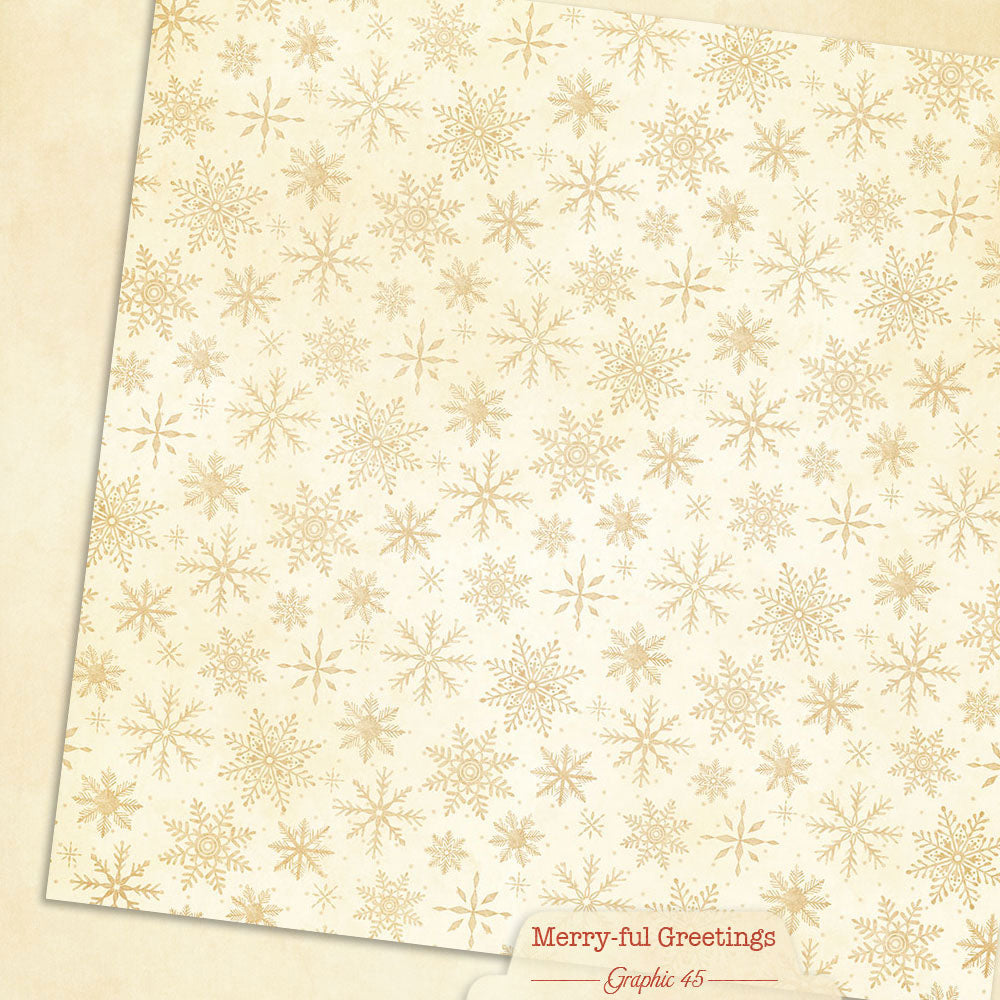 Graphic 45 Merry-Ful Greetings - Winter White