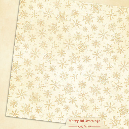 Graphic 45 Merry-Ful Greetings - Winter White