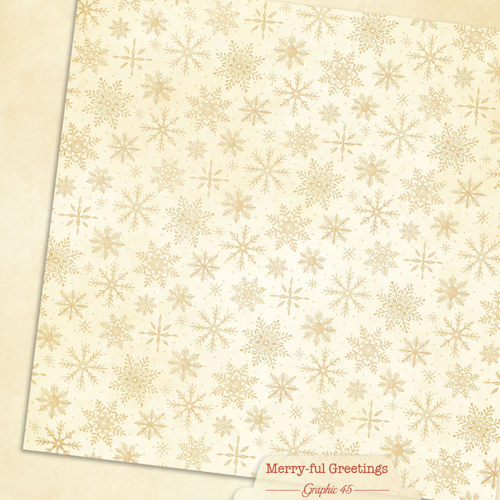 Graphic 45 Merry-Ful Greetings - Winter White