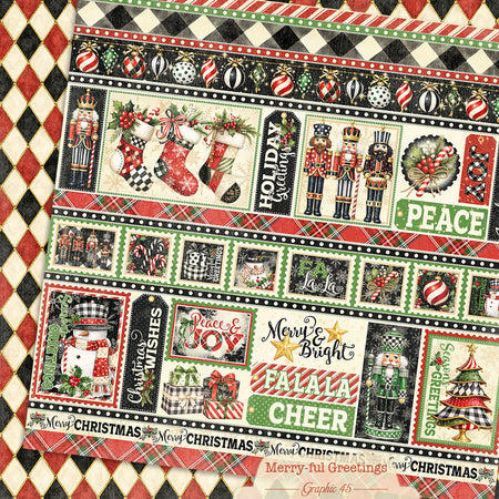 Graphic 45 Merry-Ful Greetings - Borders