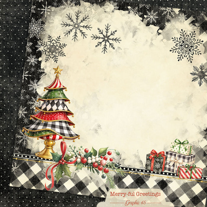 Graphic 45 Merry-Ful Greetings - Christmas Tree Layout