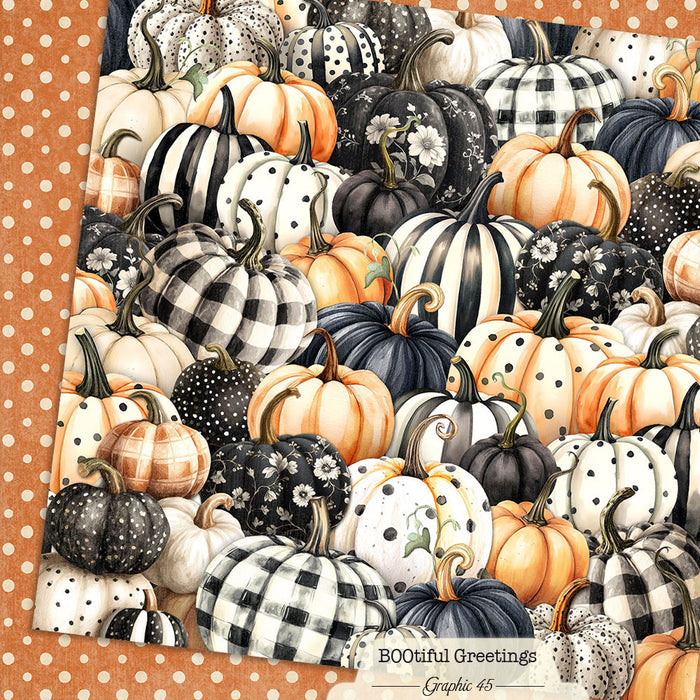 Graphic 45 BOOtiful Greetings - Pumpkins & Polkadots
