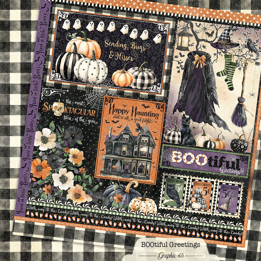 Graphic 45 BOOtiful Greetings - Signature Cut Apart