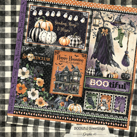 Graphic 45 BOOtiful Greetings - Signature Cut Apart