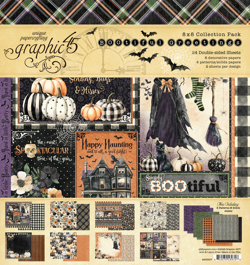 Graphic 45 BOOtiful Greetings - 8x8 Collection Pack