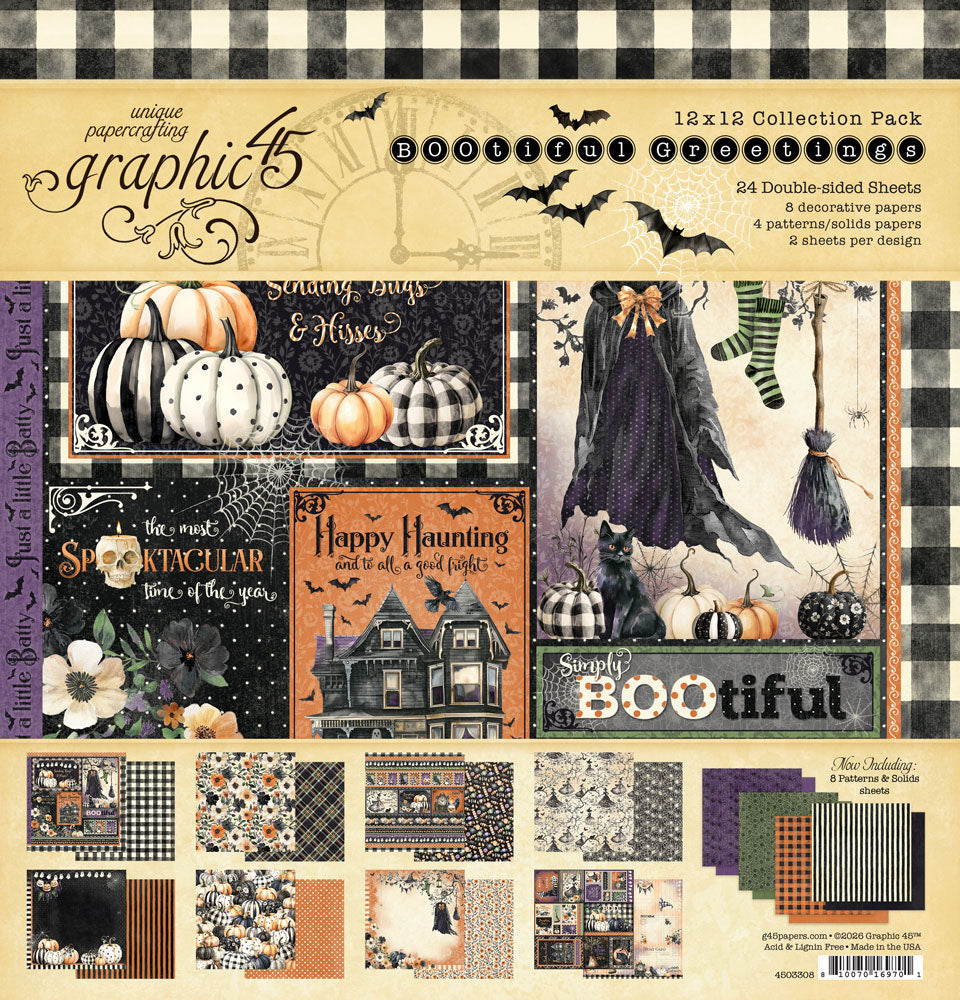 Graphic 45 BOOtiful Greetings - 12x12 Collection Kit