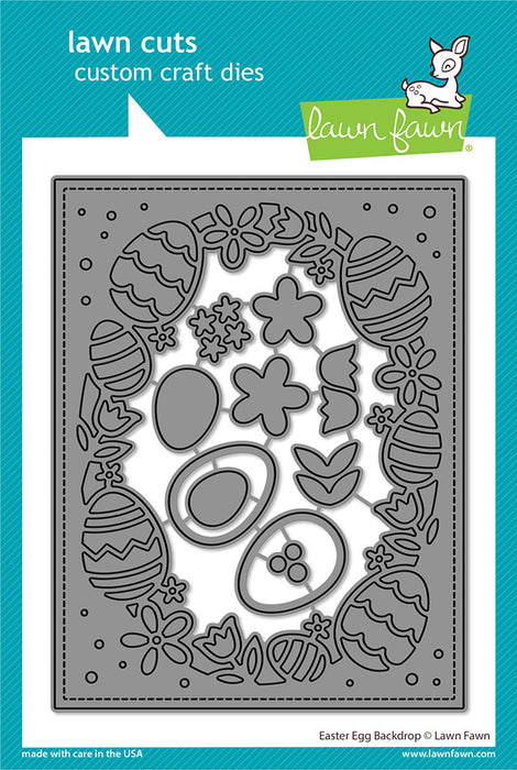 Lawn Fawn Craft Die - Easter Egg Backdrop Dies