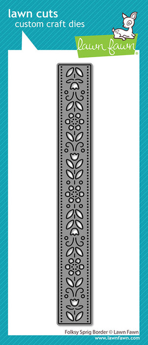 Lawn Fawn Craft Die - Folksy Sprig Border