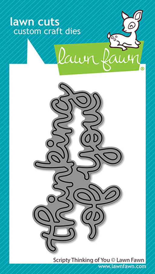 Lawn Fawn Craft Die - Scripty Thinking Of You