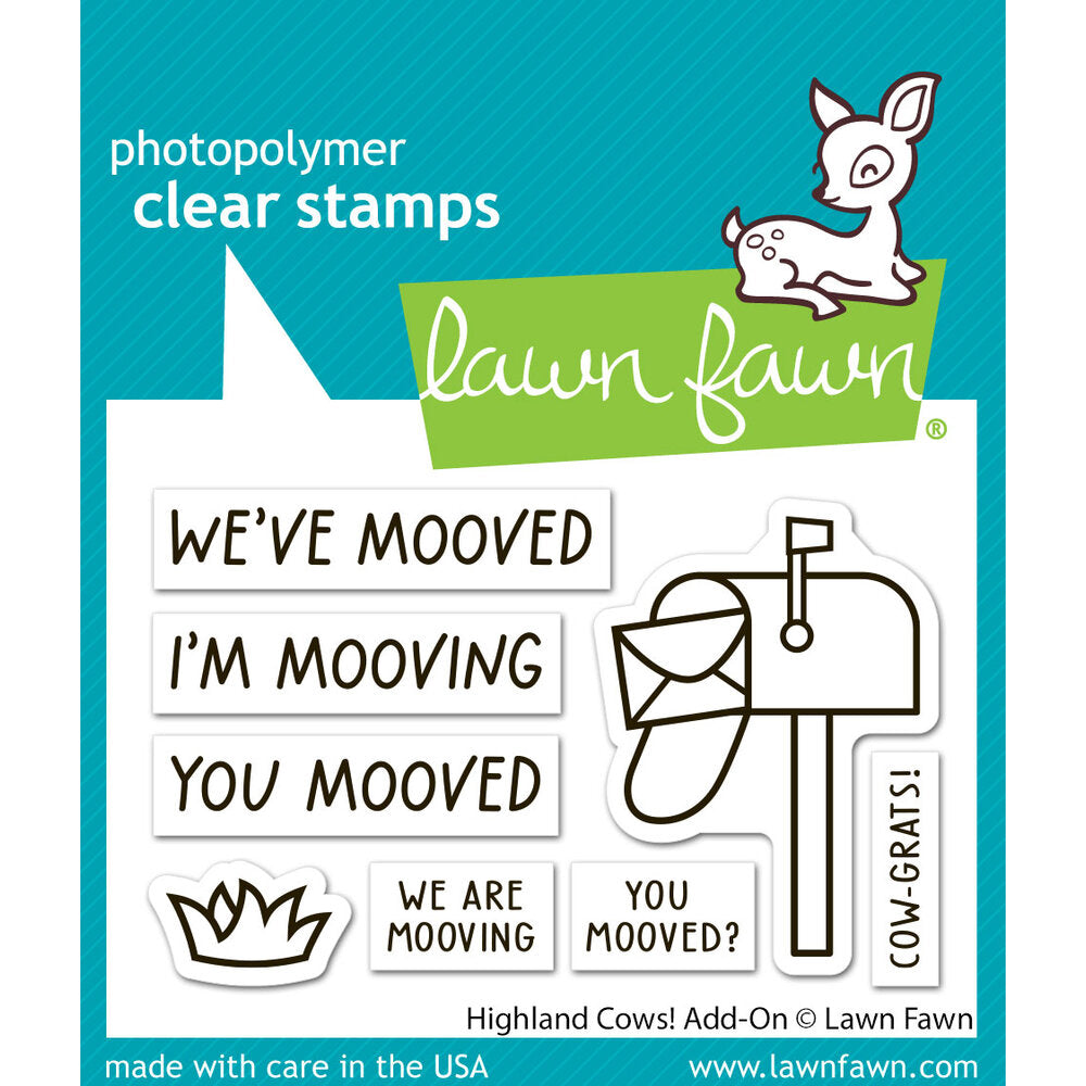 Lawn Fawn Clear Stamps - Highland Cows! Add On