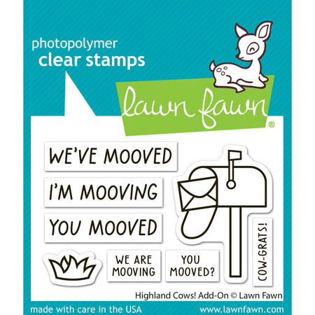 Lawn Fawn Clear Stamps - Highland Cows! Add On
