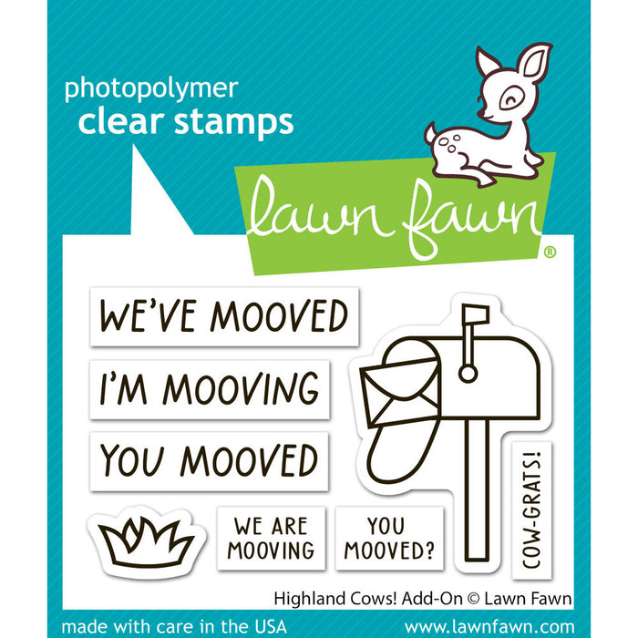 Lawn Fawn Clear Stamps - Highland Cows! Add On