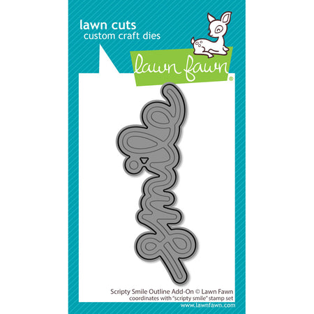 Lawn Fawn Craft Die - Scripty Smile Outline Add On