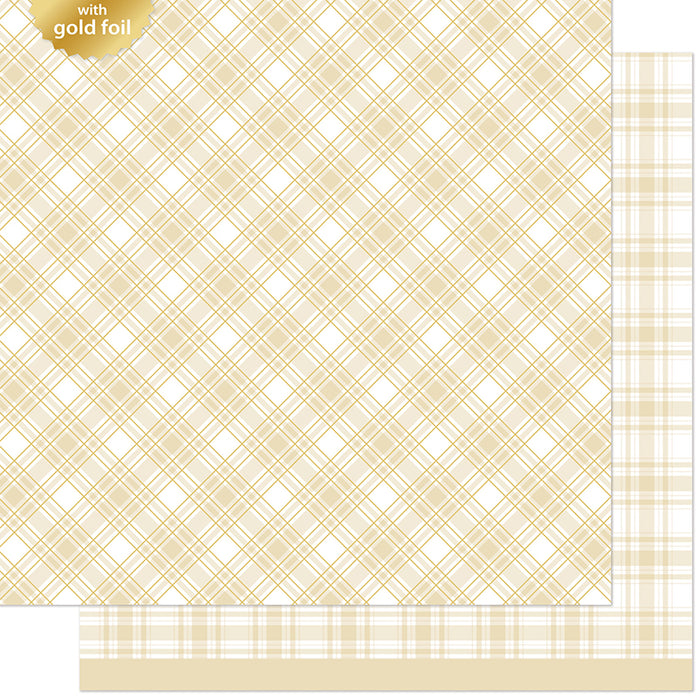Lawn Fawn Let It Shine Holiday Plaids - Cozy Cabin