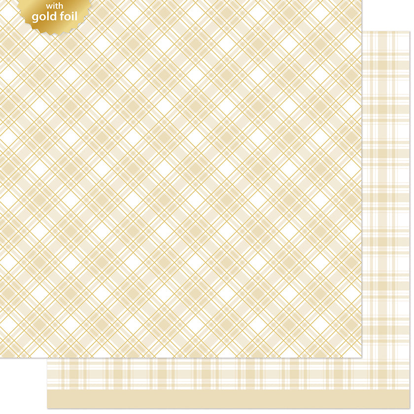 Lawn Fawn Let It Shine Holiday Plaids - Cozy Cabin