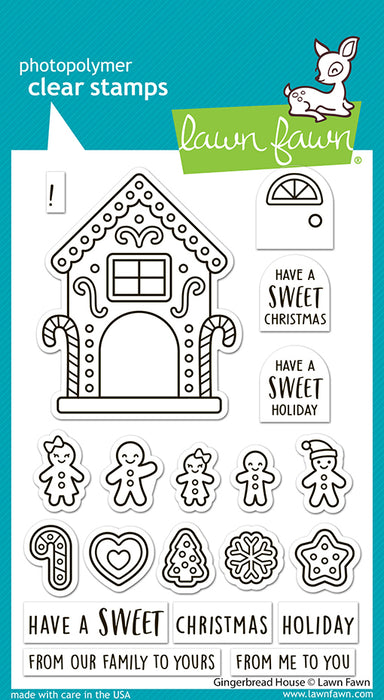 Lawn Fawn Clear Stamps - Gingerbread House