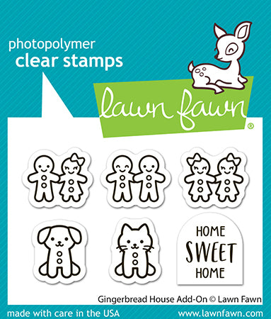 Lawn Fawn Clear Stamps - Gingerbread House Add-On