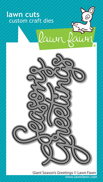 Lawn Fawn Craft Die - Giant Season's Greetings