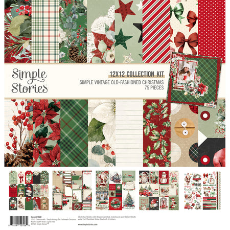 Simple Stories Simple Vintage Old Fashioned Christmas - 12x12 Collection Kit