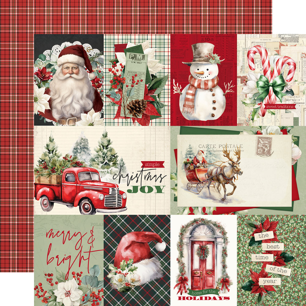 Simple Stories Simple Vintage Old Fashioned Christmas - 3x4/4x6 Elements