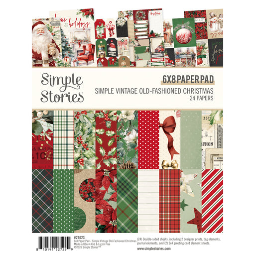 Simple Stories Simple Vintage Old Fashioned Christmas - 6x8 Paper Pad