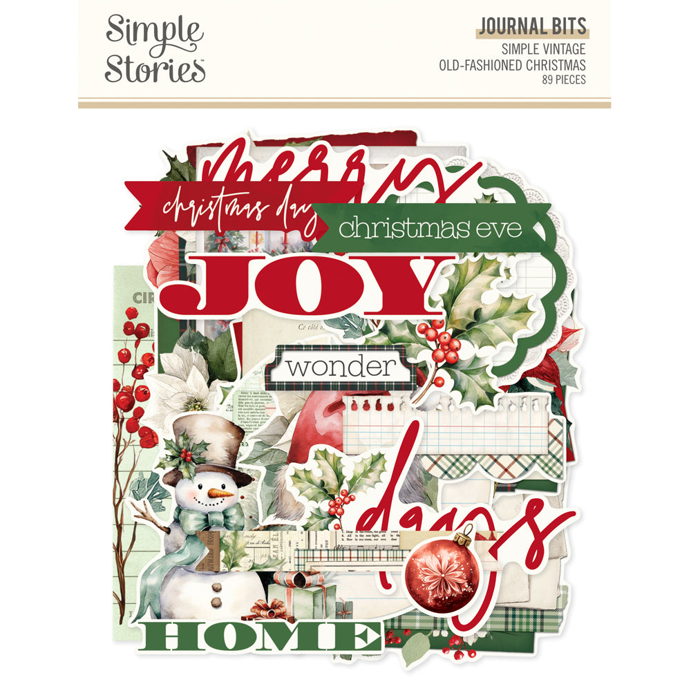 Simple Stories Simple Vintage Old Fashioned Christmas - Journal Bits & Pieces