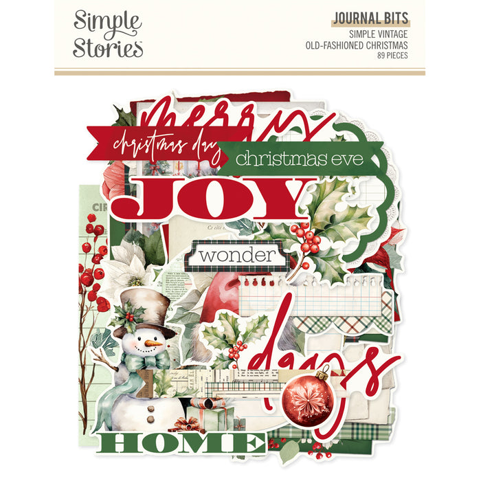 Simple Stories Simple Vintage Old Fashioned Christmas - Journal Bits & Pieces