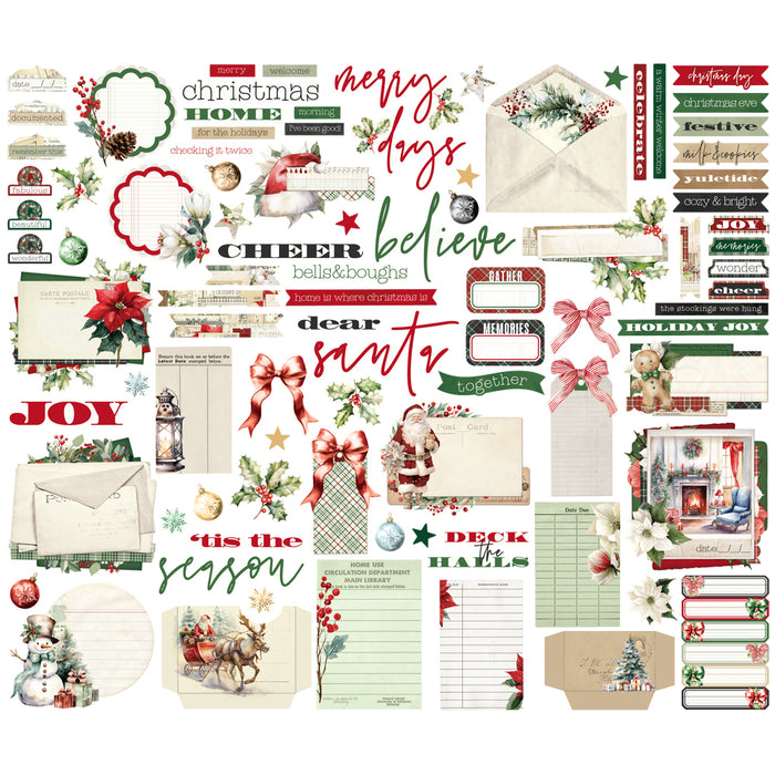 Simple Stories Simple Vintage Old Fashioned Christmas - Journal Bits & Pieces