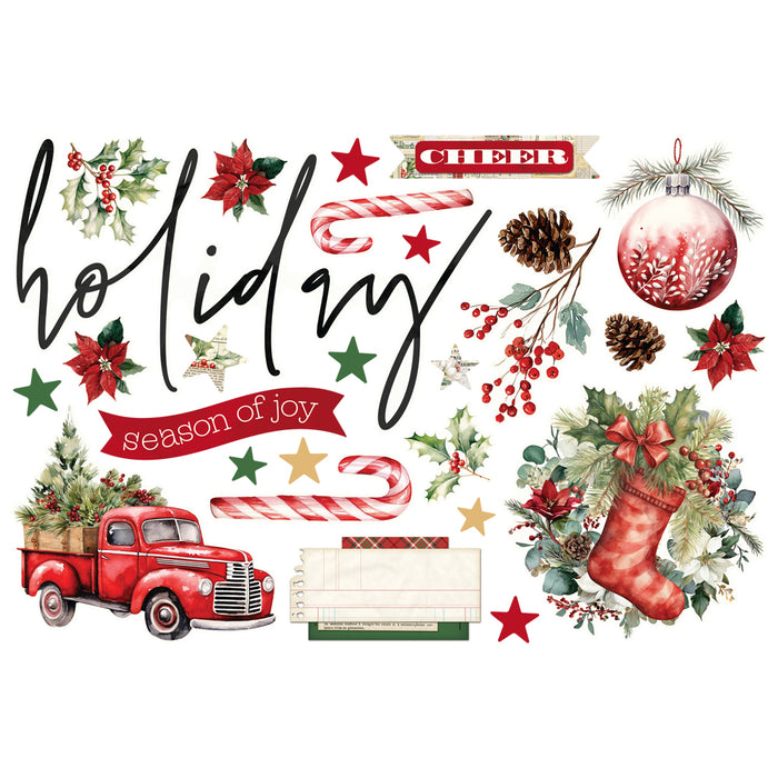 Simple Stories Simple Vintage Old Fashioned Christmas - Page Pieces